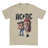 Men ACDC T Shirts   Tops Vintage Short Sleeve Round Neck Tees Plus Size T-Shirt