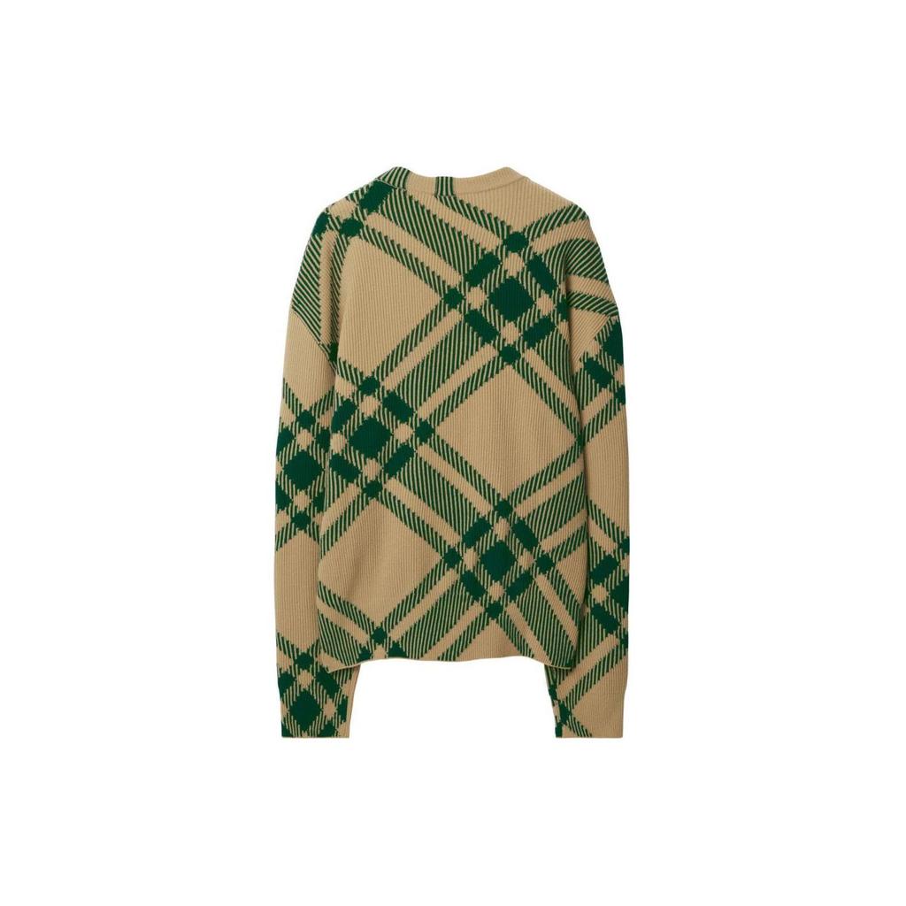 Burberry Check-pattern Intarsia-knit Cardigan 80830791