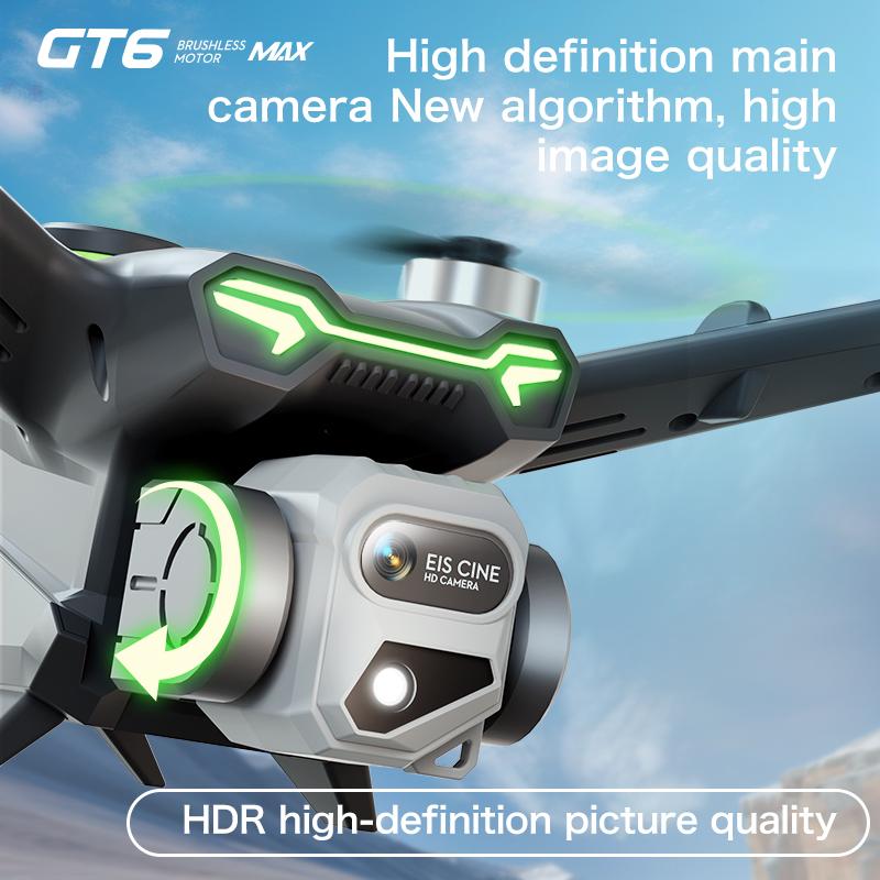 GT6 Drone GPS positioning 4K HD Dual lens Camera obstacle avoidance Brushless optical flow hover With screen RC Foldable Toys