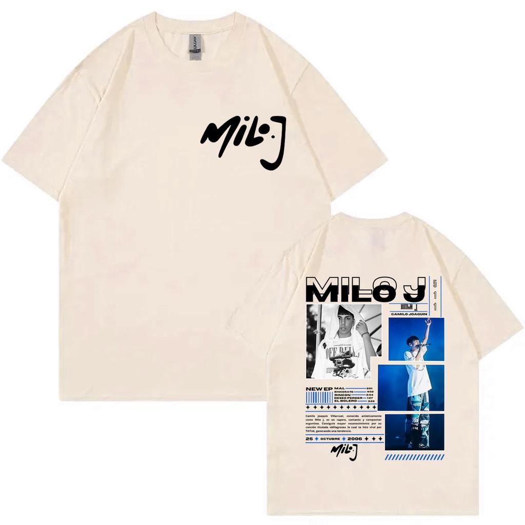 Rapper Milo J 511 Album Merch Tshirt Men Women Clothing Fashion Hip Hop Tshirts Summer Oversized Cotton Short Sleeve T Shirt