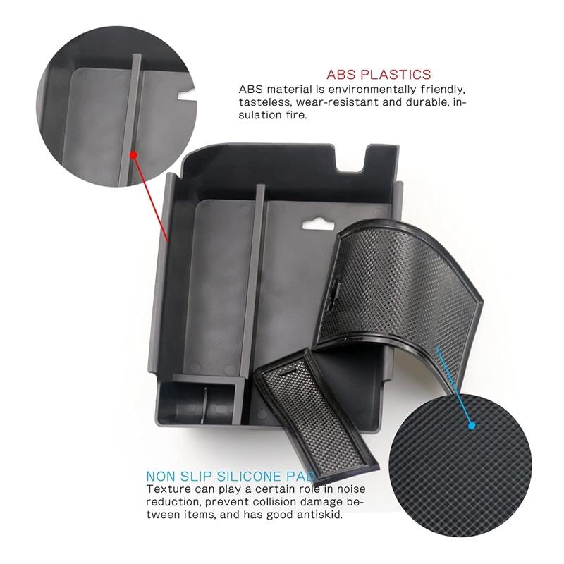 Car Central Console Armrest Storage Box Holder Interior Organizer Glove Tray For Genesis