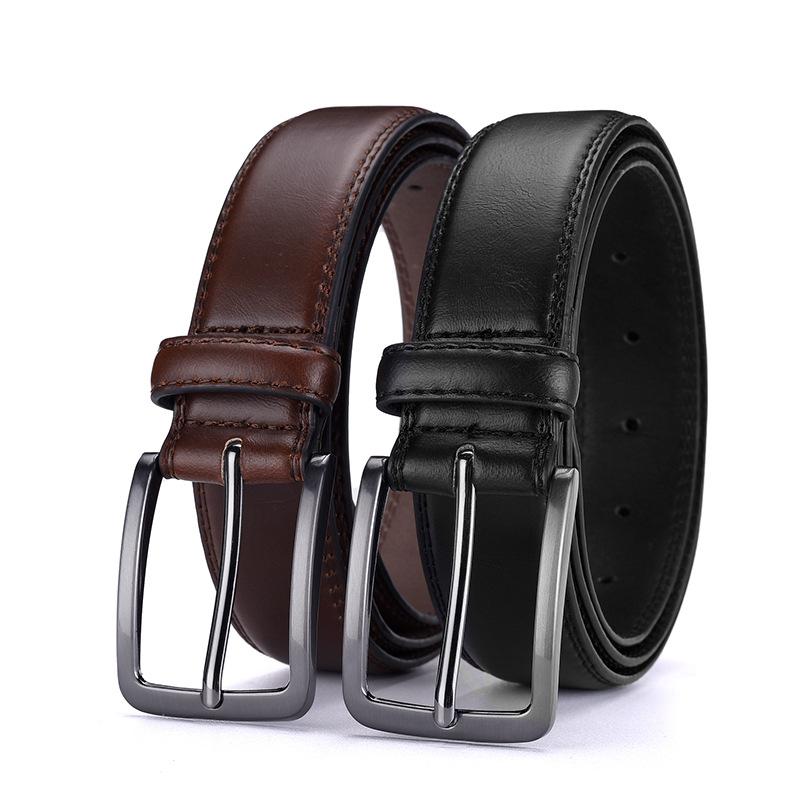 Belt Men'S Belt Business Casual Pin Buckle Men'S Belt Simple Belt Men'S Belt