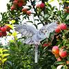 2Pcs Simulated Owl Hanging Decoration Reflective Owl with Dual-Side Printed Waterproof Acrylic Fake Owls for Balcony Decor