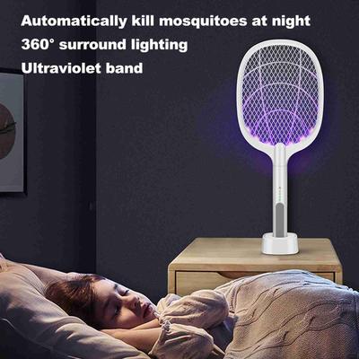 2 In 1 Electronic Swatter USB Charging 3.7V 1200mAh Fly Swatter for Home Living Room