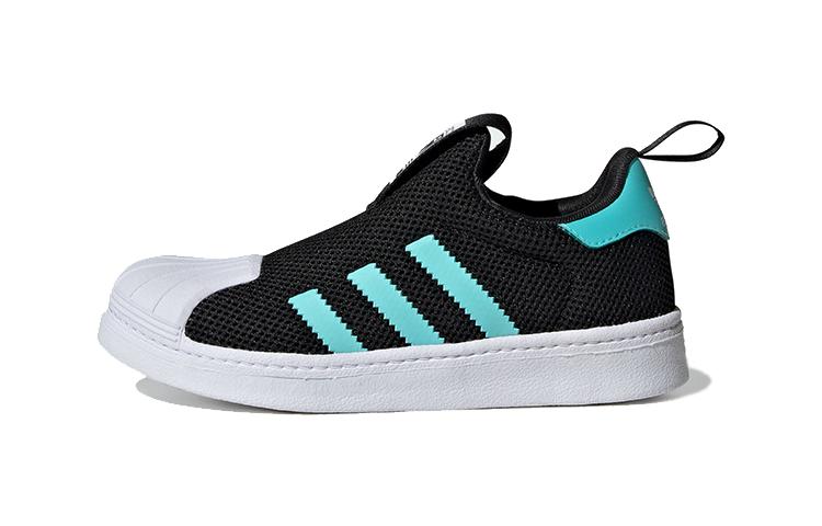 

Adidas Originals SUPERSTAR 360 Mesh Low top Kids Skateboarding Shoes Black Blue Children Aged 3 7 Years Old IF5920 30.5