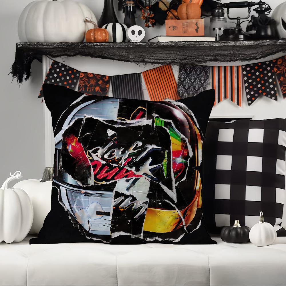Rock Band D-Daft P-Punk Pillow Case Office Cushions Suitable For Sofa Car Bedroom Decorative Cushion Cover