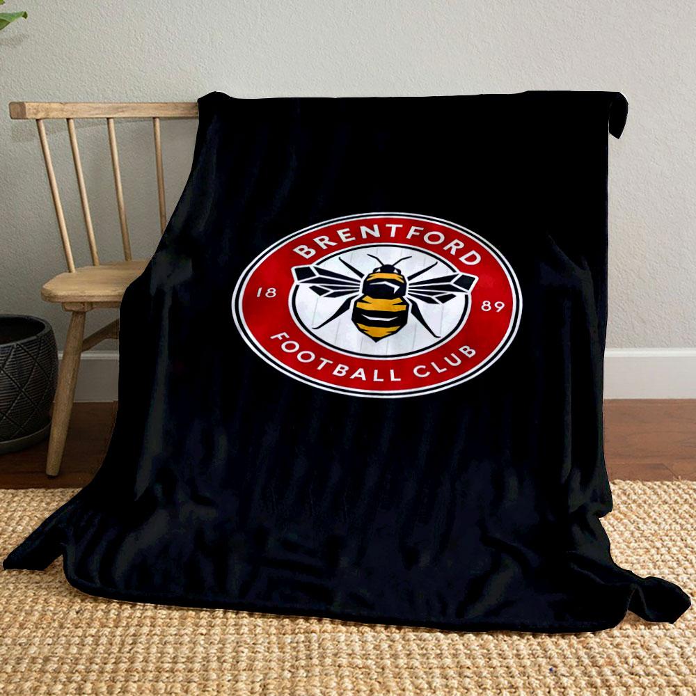 Brentford FC Logo Blanket Design Print Blanket Soft and Cozy Perfect for the Living Room Bed Sofa or a Nap,gift