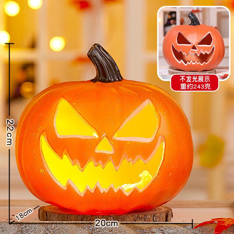 Halloween Pumpkin Lantern Shopping Mall Yard Shop Decoration Scene Arrangement Ornament Luminous Big Pumpkin