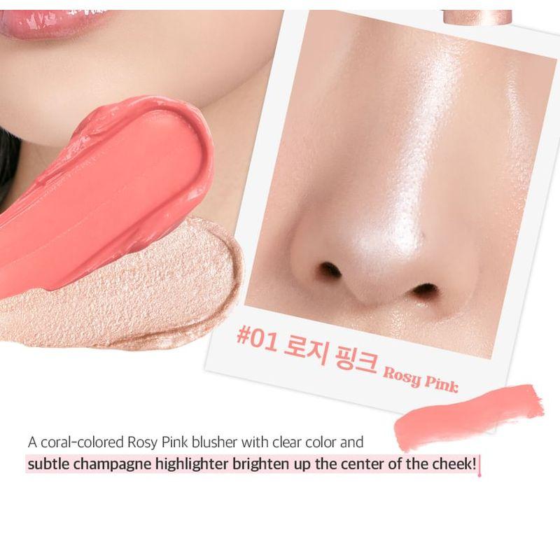 CORINGCO - Glow Touch Blush & Illuminator Stick - 2 Colors