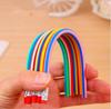 20 Pcs/lot Creative Kawaii Cute Curved Pen Color Striped Soft Pencil Toy Pen Stationery Gifts