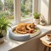 Neck Support Pet Cooling Mat Anti-slip Puppy Kennel Cartoon Pet Nest Mat  Household