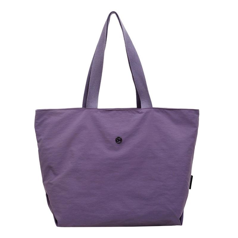 

Сумка через плечо для поездок на работу, женская сумка-тоут однотонного цвета фиолетовый