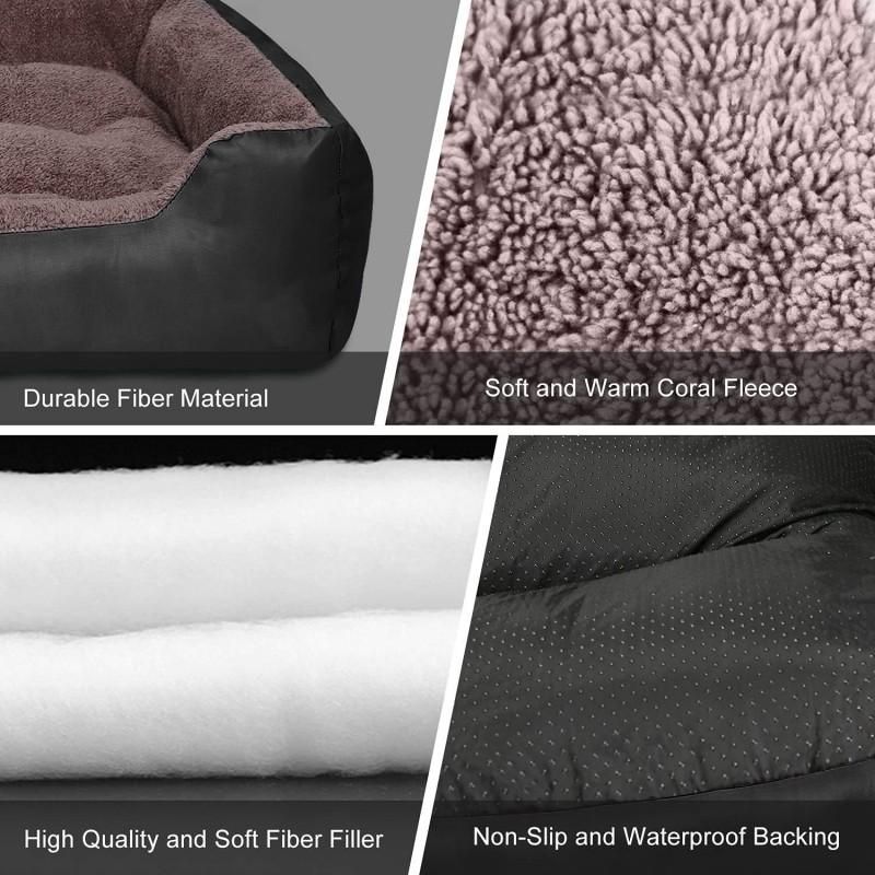 Square Pet Bed Dogs Cats All Season Comfortable Warm Nest Golden Retriever Teacup Poodle