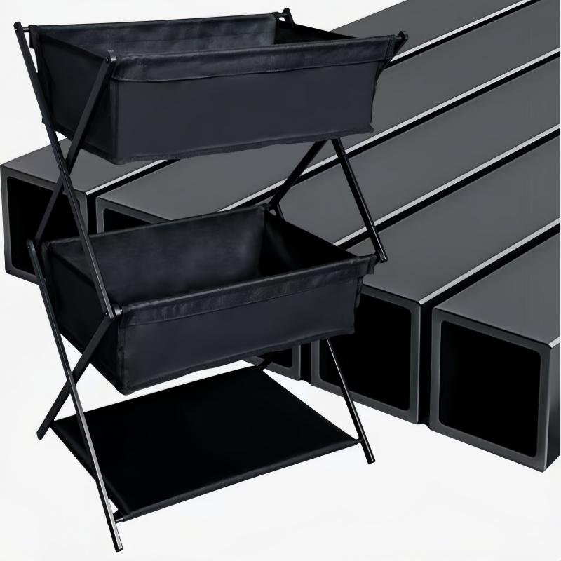 Camping 3level Folding Storage Rack Portable Picnic Grill Lightweight And Durable Large Capacity Storage Rack For Home Finishing