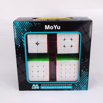 MoYu 2x2x2 3x3x3 4x4x4 5x5x5 Caja de regalo de Cubo mágico Meilong 2x2 3x3 4x4 5x5 Cubo de velocidad rompecabezas Cubo mágico