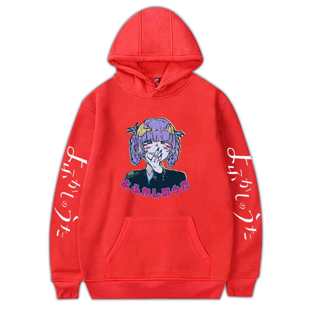 2023 Autumn-Winter Anime Fashion Unisex Hooded Pullover Sweatshirt - Cartoon Style, Plus Size