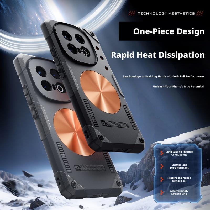 For Vivo iQOO 15 Ultra Case Lightweight Silicone Copper Heat Sink Refreshing Grip Game Phone Case Cover