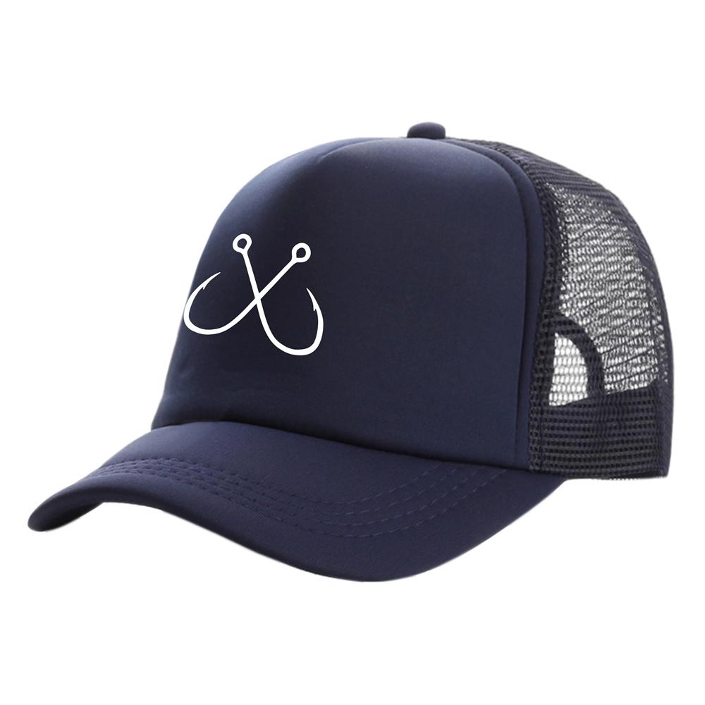 Fish Fishing Trucker Cap Fish Hunt Cap for Fisher Hook Baseball Cap Pike Fish Cool Summer Mesh Hats MZ