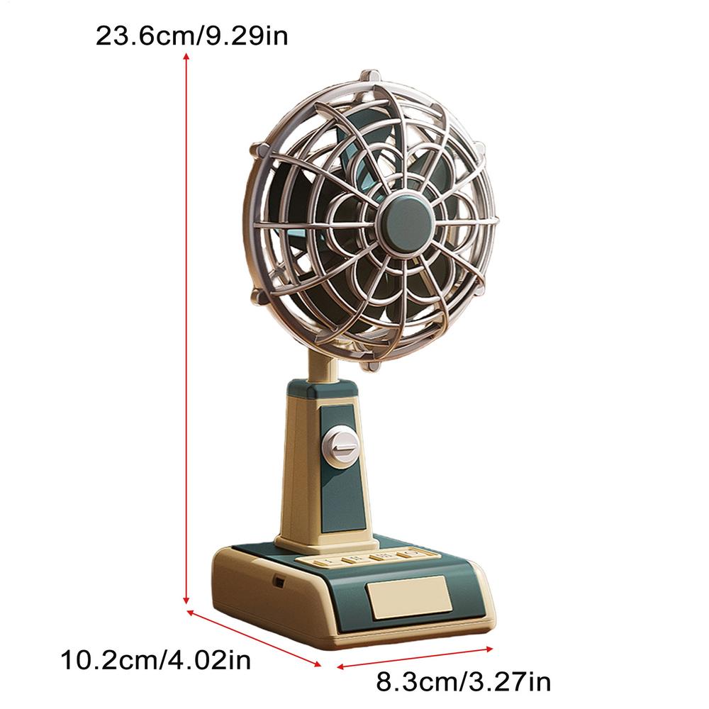 Desk Fan 1800mAh USB Rechargeable Angle Adjustable Silent Rechargeable Fan 3 Wind Speeds for Home Office Bedroom dormitory