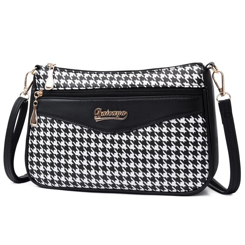 

Женская сумка большой вместимости с несколькими отделениями на молнии, сумка кросс-боди, изысканная, стильная и универсальная наплечная сумка, стильная сумка для мамы 6609 White insane bird22