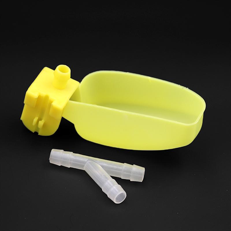 50 Sets Bird Quail Pigeon Water Drinker Bowl Automatic Drinking Hanging Cups Chicken Drinker Bowl Bird Feeder Watering Equipment M