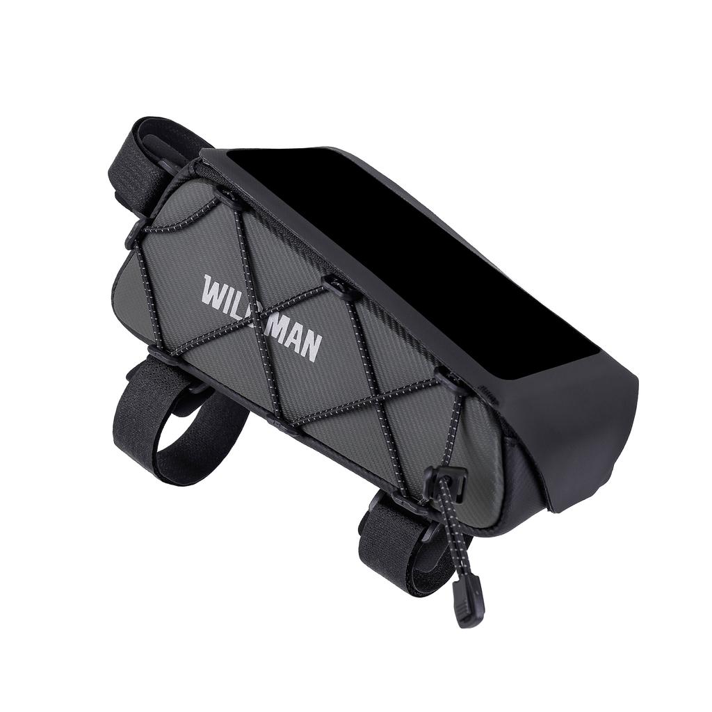 WILDMAN GX100 Waterproof Bicycle Cycling Top Tube Frame Bag Large Capacity MTB Road Bike Travel Front Beams With Touch Screen
