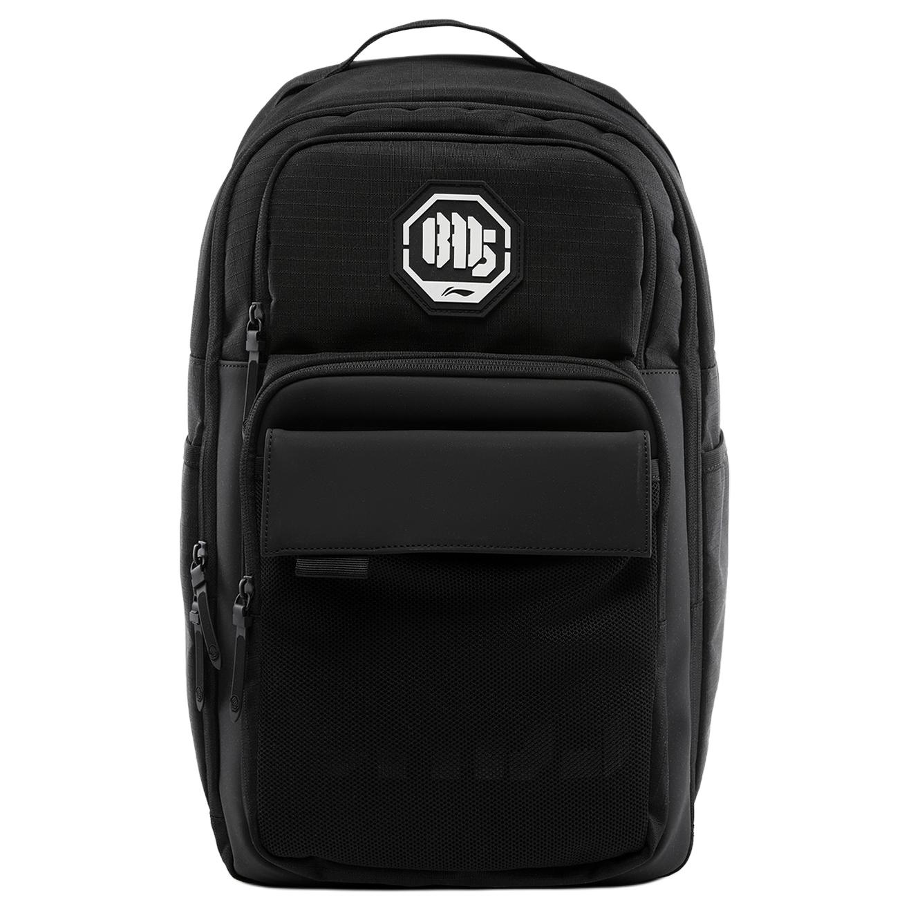 Li Ning BADFIVE Polyester Backpack Regular Unisex Basic Black ABSV227-1