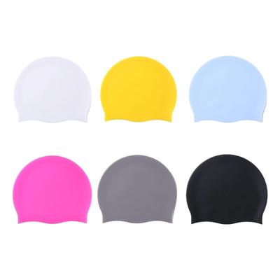 Adult Silicone Swim Hat Waterproofed Swimming Hat Unisex Nonslip Pool Hat for Long and Short Hair