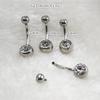 G23 Titanium Alloy ASTM F136 Internally Threaded Belly Button Ring 12mm - Navel Piercing Jewelry