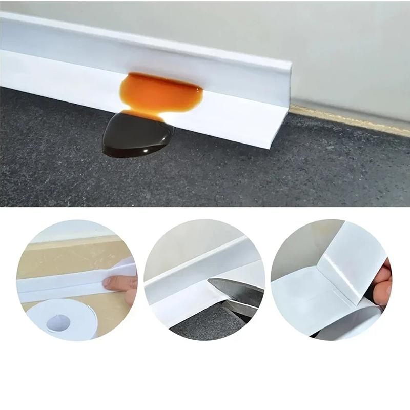 3.2M Pvc Waterproof Sealant Tape For Bathroom Sinks, Showers, Bathtubs And Toilets Self-Adhesive Wall Stickers
