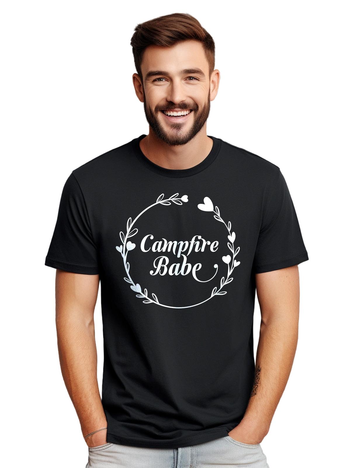 

Camping Babe T-Shirt Mens Womens Tees Top - Funny and Adventurous! Unisex Printed Design for the ulti 4XL