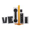 8pcs Black Car Interior Stickers Button Decals PVC Climate Switch Button Repair Stickers Car Inner Trim Stickers