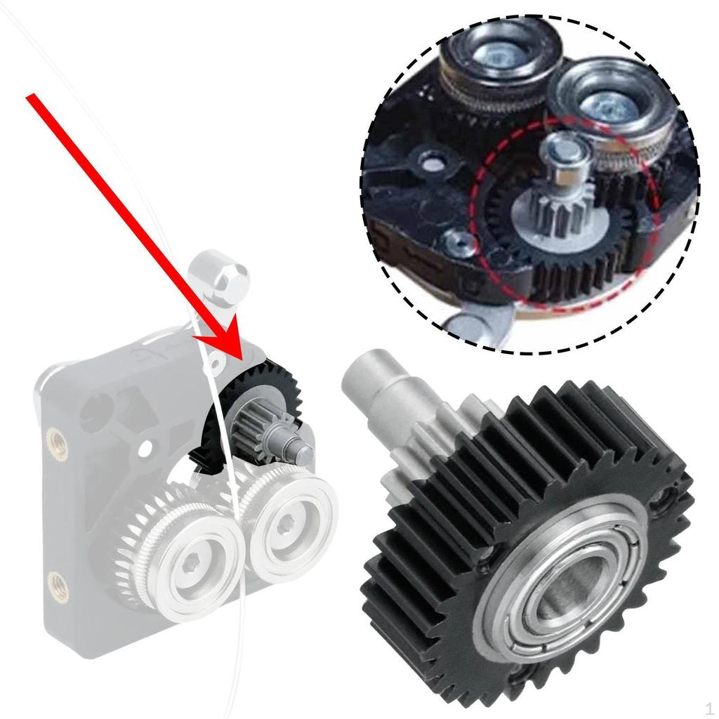 Extruder Reduction Gear 3D Printer Accessories Parts, Filament Drive Gear, Precision