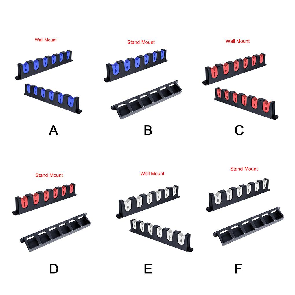Fishing Pole Display Rack 6-Rods Bracket ABS Plastic Wear-resistant Stable Storage Organizer Garage Cabin Basement Tackle
