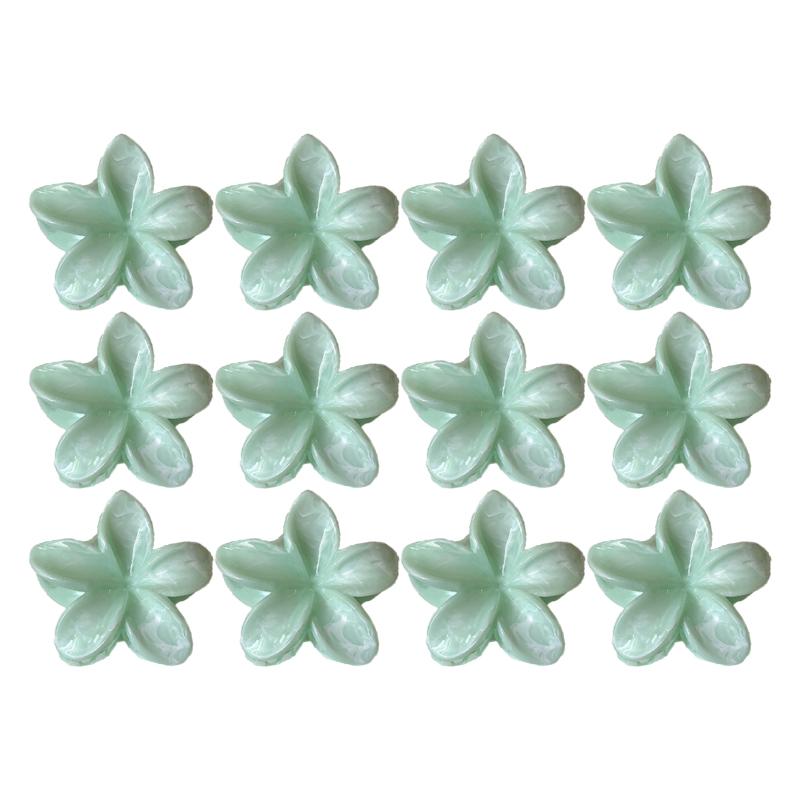 Farbverlauf Frangipani Haarspange Damen Vielseitig Süß Resort Fee Haifisch-Clip Vintage Haaraccessoires