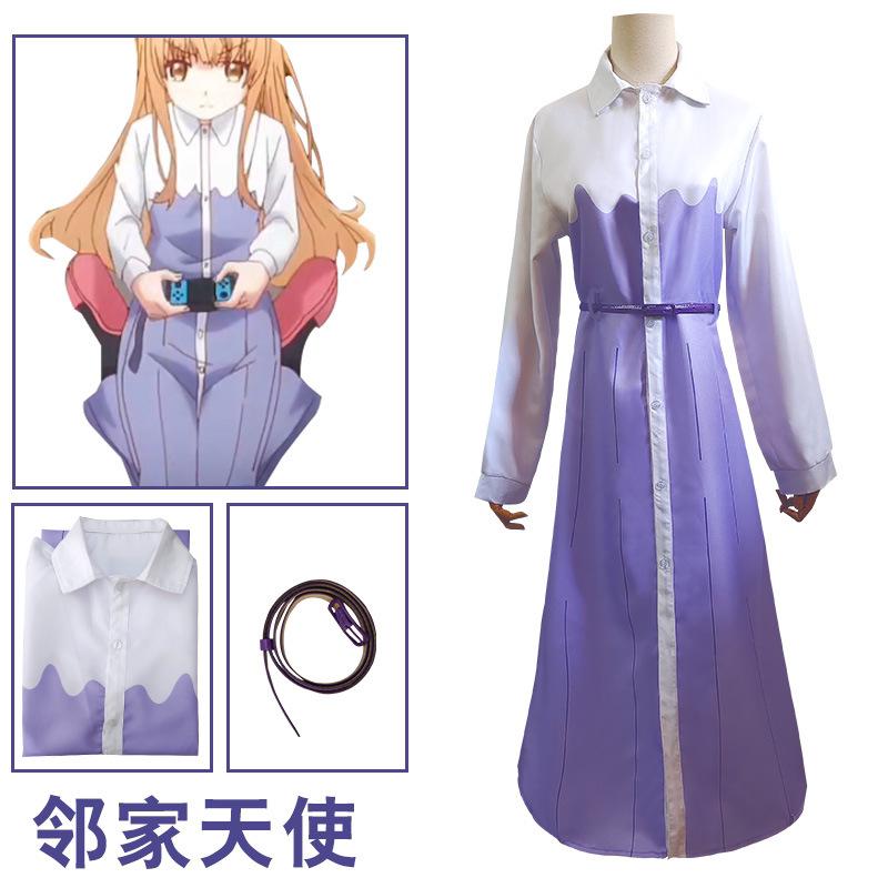The Angel Next Door Spoils Me Rotten Cosplay Costume Full S жёлтый