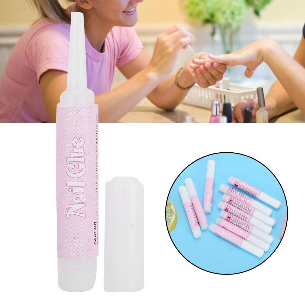 10 Stück Nagelverlängerungs-Kleber Falsche Nagelspitzen Gel Maniküre Werkzeug