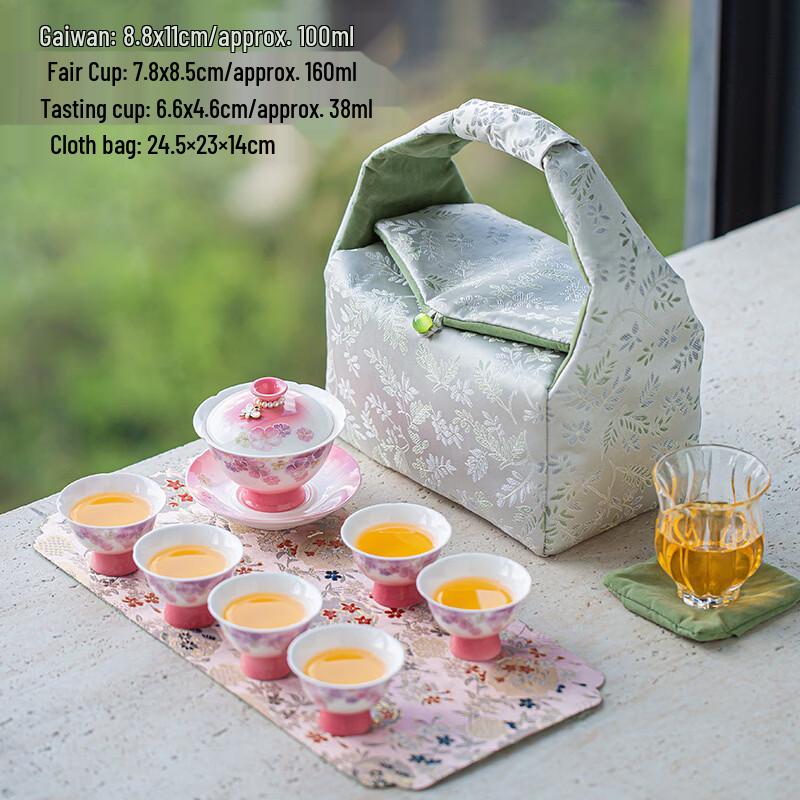 Portable Outdoor Ceramic Tea Set