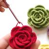 14pcsDIY clothing needle metal handle crochet single-head crochet colorful aluminum knitting needle yarn crafts