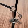 Pack of 10 Spring Deck Pegs Rope Buckles Portable Stainless Steel Windproof Retractable Awning Tent Stake Hooks Camping Tool