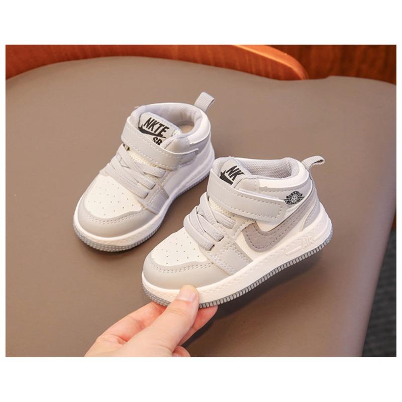 Boys' mid-top sneakers Spring and Autumn new children's shadow gray single shoes children's baby board shoes girls' shoes