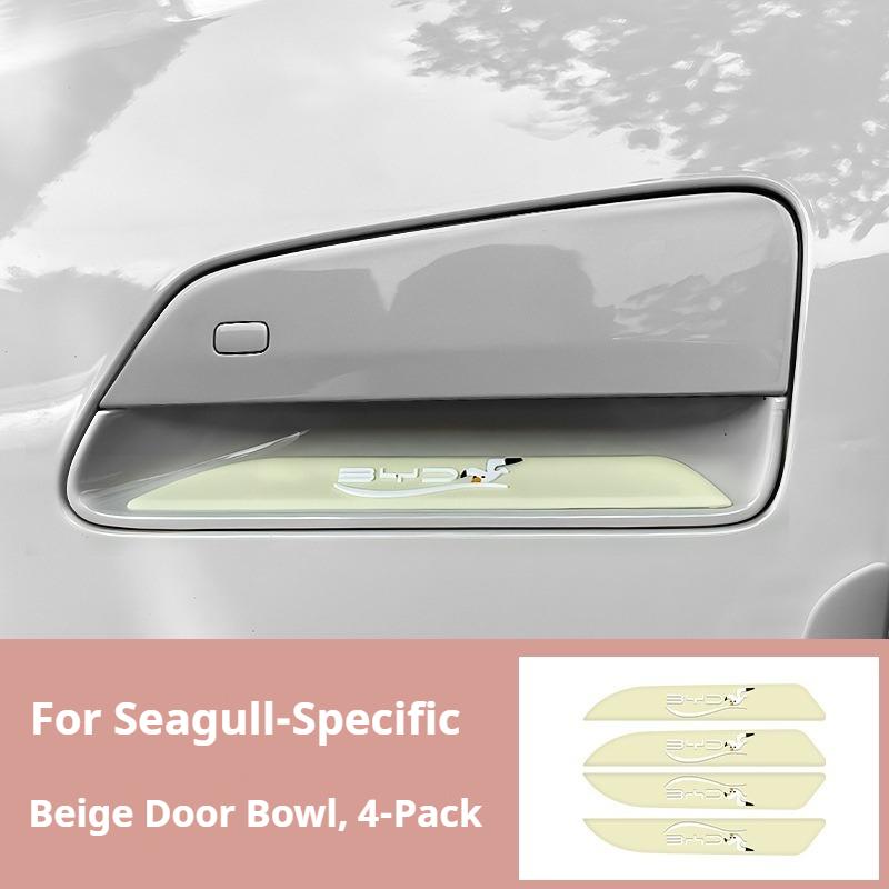 For BYD Seagull Car Door Handle Anti Scratch Sticker Cartoon Bumper Strip PVC Car Handle Stickers Wear-resistant Accessories
