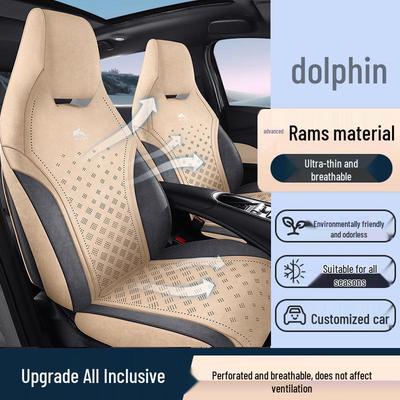 Ensemble de housses de siège ventilées BYD Dolphin - Couverture intégrale premium avec appui-tête monobloc pour toutes les saisons.