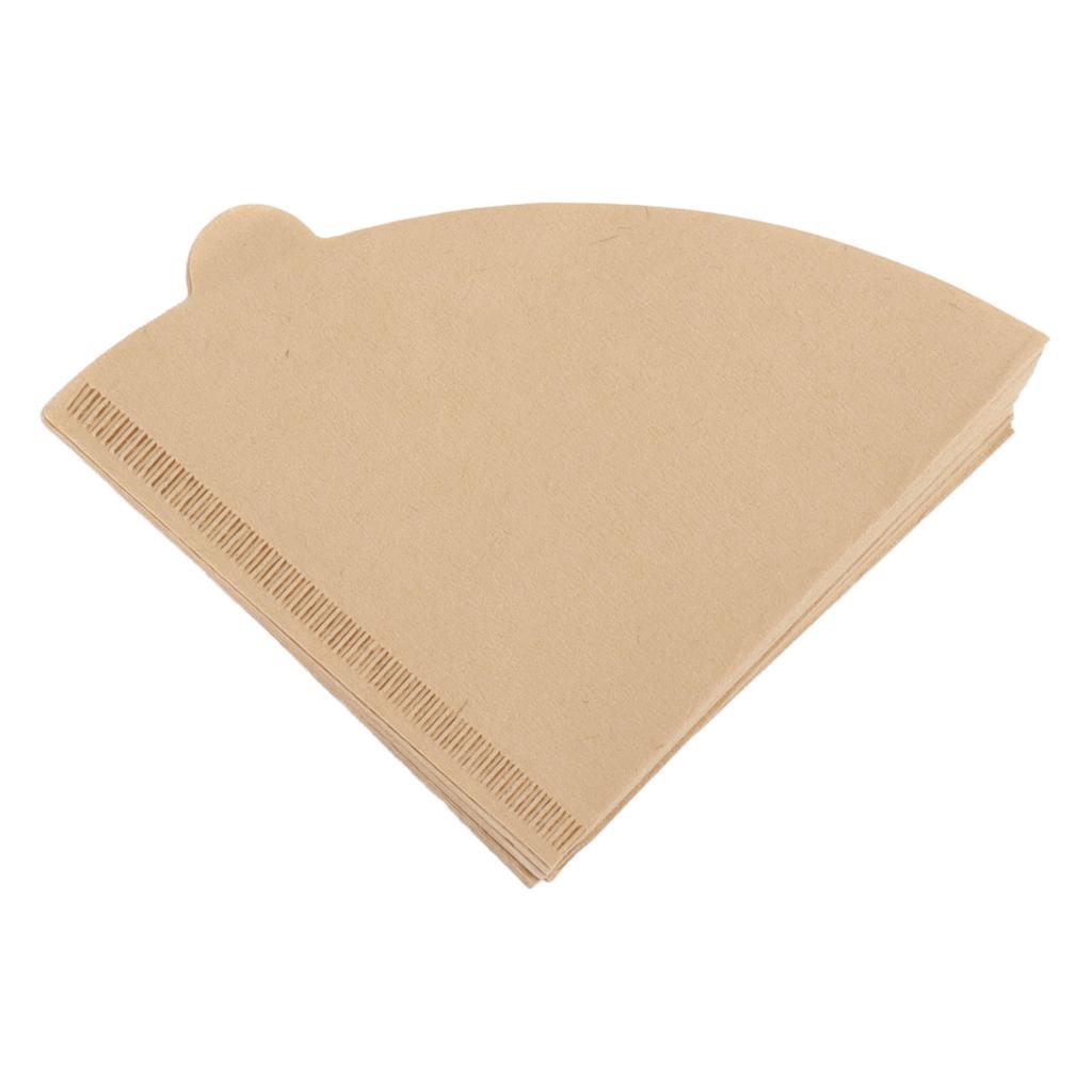 100PCS Cone Coffee Filter Paper Replacement 1‑2 Cup Disposable Coffee Dripper Fiber Filters