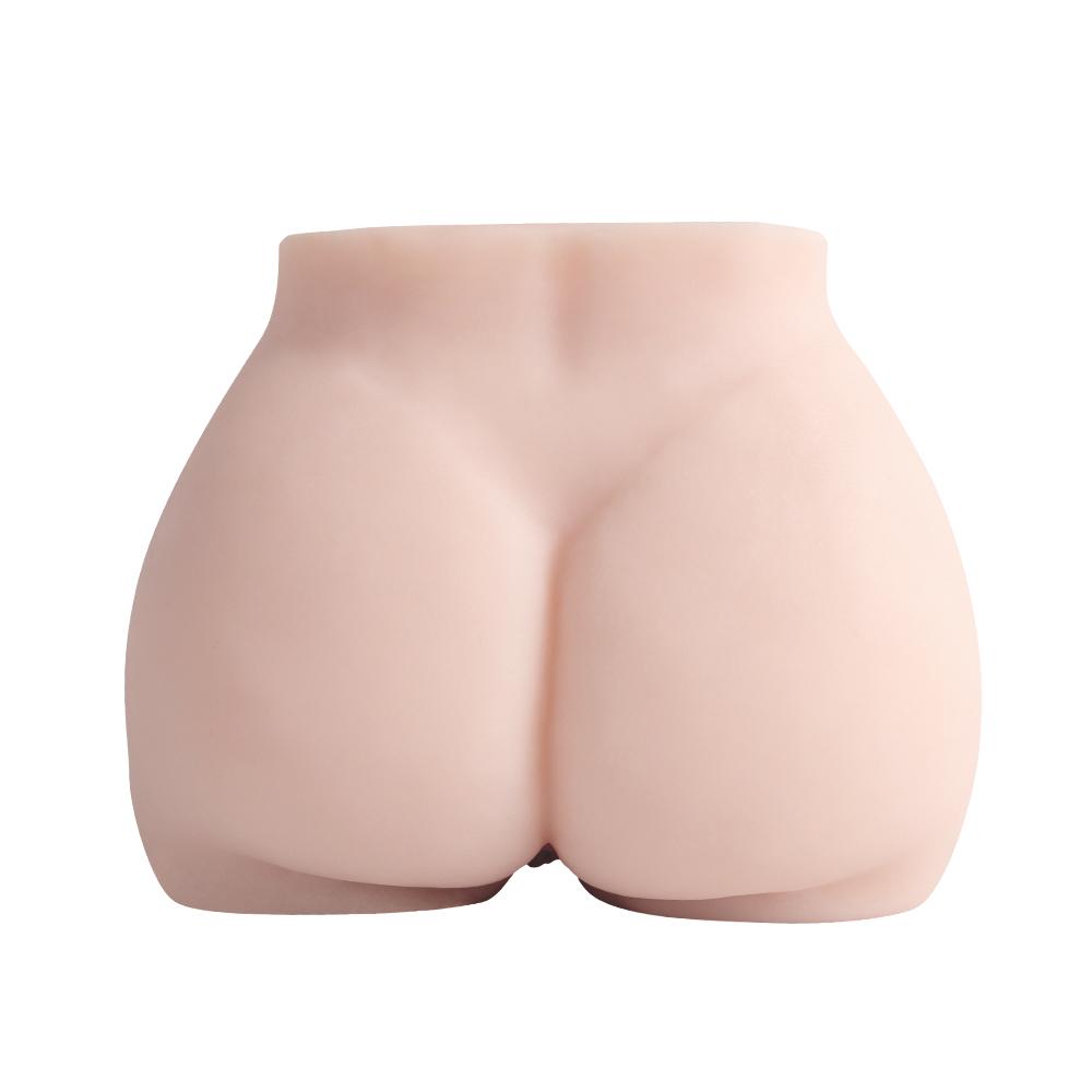 Sexy and Realistic Human Buttocks Masturbation Device, Double Hole Simulated Vagina, Male Adult Sex Toy