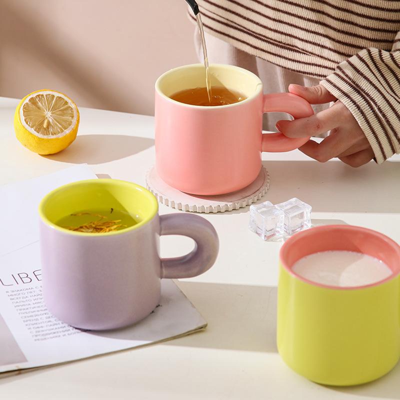Ins Air Mug Breakfast Cup Large Capacity Couple Cup Cup
