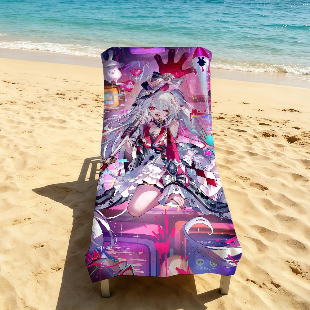 Honkai Star Rail Sparxie Handtuch Für Camping im Freien Strandhandtuch Super Saugfähig Schnelltrocknend Sommerhandtuch