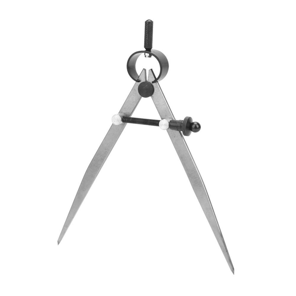 Professional 6 Inch Leather Craft Compass Carbon Steel Silver Spring Divider Caliper Wing Divider Woodworking бежевый