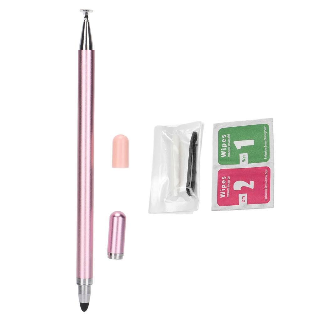 Stylus Pen 2 In 1 Capacitive Touch Screen Pens with Replacement Tips Cleaning Bag for Mobile Phones