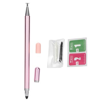 Stylus Pen 2 In 1 Capacitive Touch Screen Pens with Replacement Tips Cleaning Bag for Mobile Phones